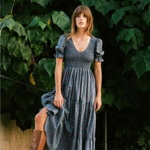 Christy Dawn Brooklyn dress Lapis Aster Garden XS